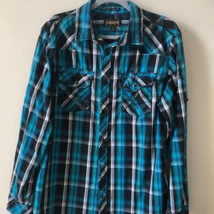 Helix Athletic Fit Western Shirt. Size L